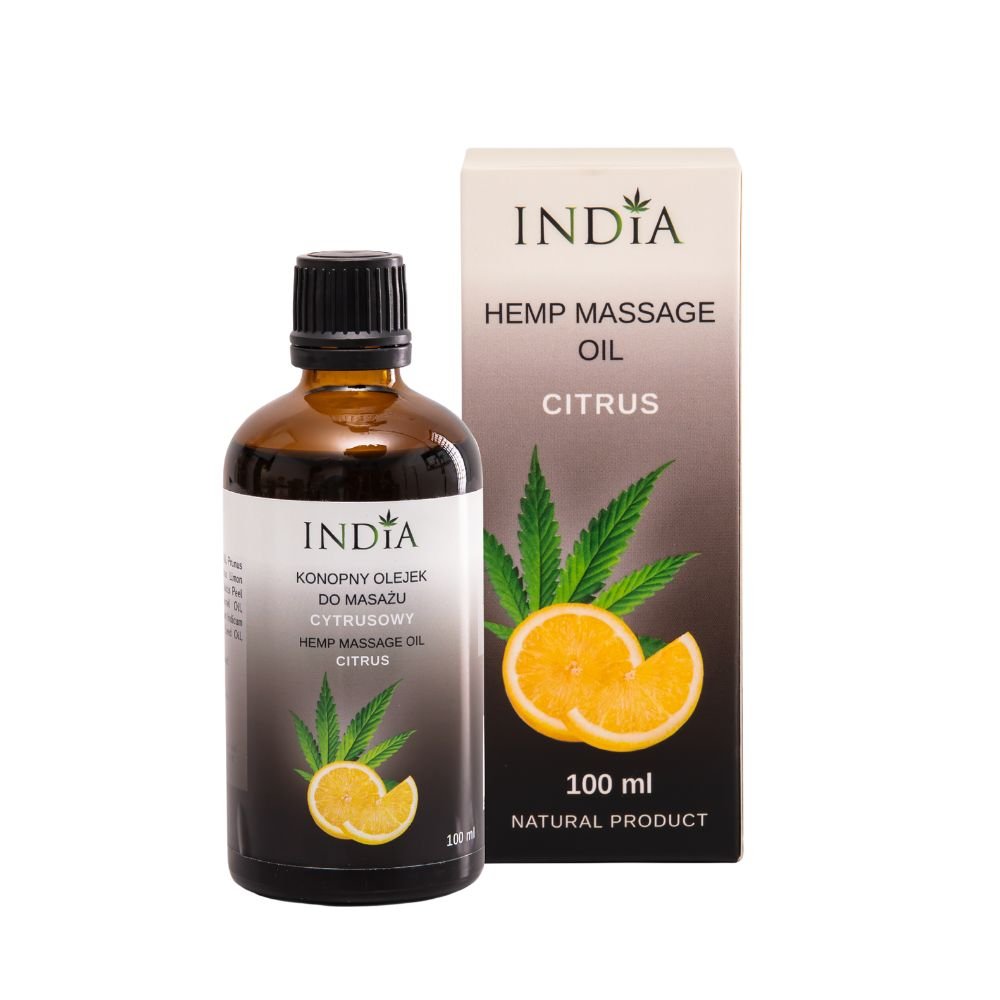 Konopno- cytrusowy olejek do masażu