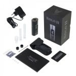 Arizer Solo 2 - cały zestaw z ustnikami, w tym końcówką do aromatyzowania pomieszczeń, dedykowana ładowarka ścienna i akcesoria.