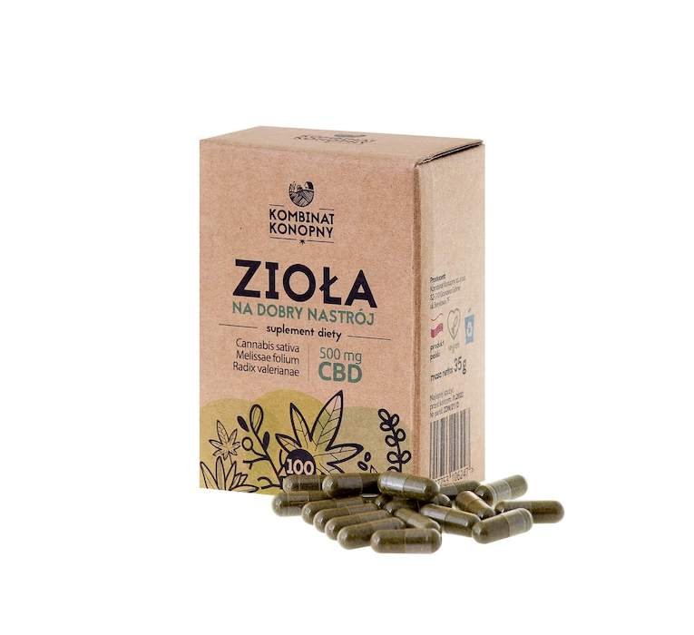 ZIOŁA NA DOBRY NASTRÓJ 100 kapsułek (500mg CBD)