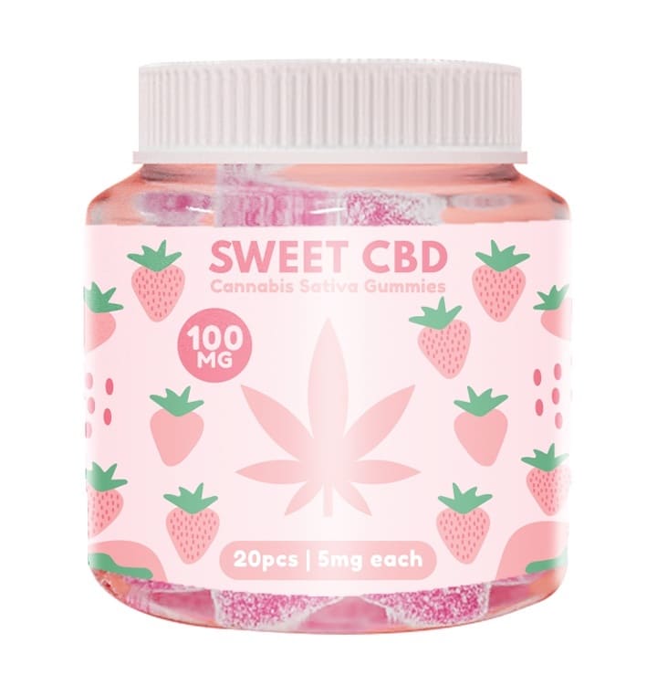 Żelki CBD 100 mg - Żelki o smaku truskawkowym Sweet CBD