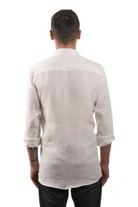 Koszula z konopi MARLON biała Santa Maria