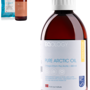 Eqology Pure Arctic Oil – Naturalny olej omega-3 z dzikiego dorsza | Smak pomarańczowy
