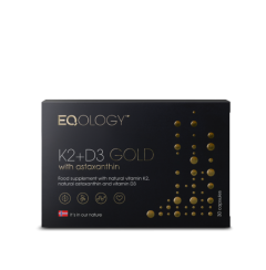 Eqology Vitamin K2 + D3 Gold – witamina K2 MenaQ7, D3 i astaksantyna